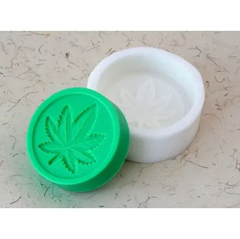 Silikonová forma - Konopí 2 - prům. 70 x 21 mm