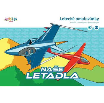 omalovánky Naše letadla – letecké omalovánky A5