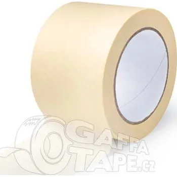 Maskovací lepící páska 75 mm x 50 m - solvent (90°C), bílá