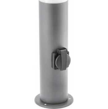 Venkovní osvětlení Zahradní svítidlo CORTA-P 40, E27, MAX. 25 W, IP44, AC 220–240 V, 50–60 Hz, zásuvka max. 3000 W, sloupek, grafit