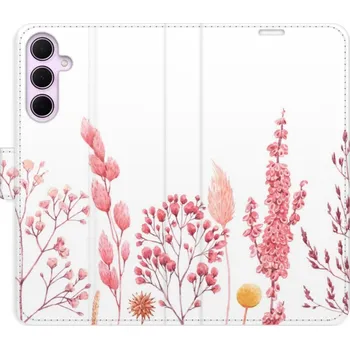 Pouzdro na mobilní telefon Flipové pouzdro iSaprio - Pink Flowers 03 - Samsung Galaxy A35 5G