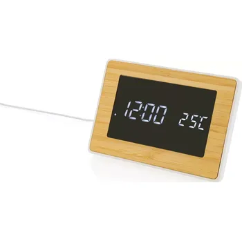 Hodiny LED hodiny Utah z RCS rec. plastu a bambusu - P279.319