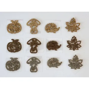 Dřevěné dekorace PODZIMNÍ MOTIVY vzor 2B