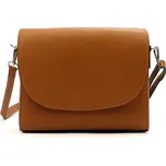 Kožená crossbody kabelka MiaMore 01-067 koňaková
