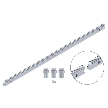 Příslušenství pro plot KOVIAN, s.r.o. Hřeben kovový 30 x 12 mm, L - 1000 mm, M4, maximálně do 2200 kg, 3x úchyt+šrouby, pozinkovaný se zámkem