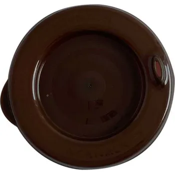 Jednorázové nádobí Víčko na kelímek 300 ml a 400 ml, PP, hot cup, hnědé