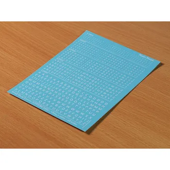 Plastikový model Matho Models Decal Letters (UPPERCASE) - white, 1-3mm