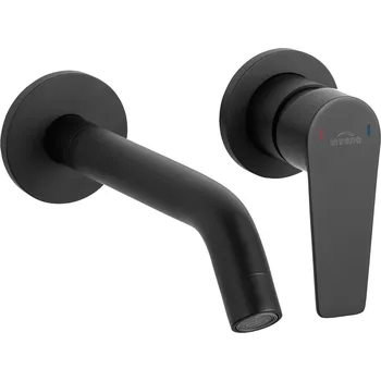 Invena Dokos umyvadlová baterie pod omítku černá BP-19-U04