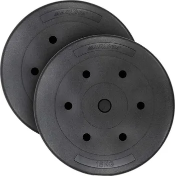 MAXXIVA Sada závaží 2 x 15 kg, cement, černá