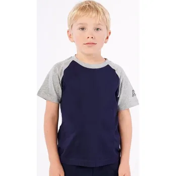 Chlapecké tričko Kappa LOGO CAFY triko JR modrá/šedá 16Y