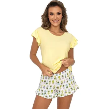 Dámské pyžamo Ananasově žluté dámské pyžamo Donna, 42 i240_176437_2:42