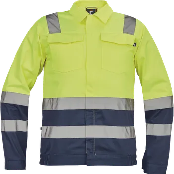 pracovní bunda Cerva VALENCIA HV Pracovní bunda žlutá / navy 54 0351001072054