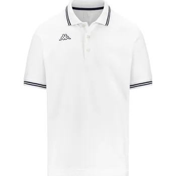 Kappa LOGO MALTAX 5 MSS polo bílá/tm.modrá M