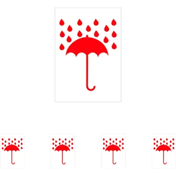 Značení Walteco Chránit před vlhkem, 70x100mm, samolepka Množství: 5 ks