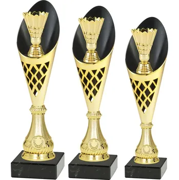 Sportovní pohár - BADMINTON MÍČEK - P526 Výška poháru: Pohár -BADMINTON MÍČEK- 36,5cm