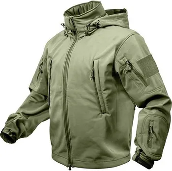 Pánská softshellová bunda ROTHCO Bunda TACTICAL s kapucí softshell ZELENÁ L ZELENÁ - OLIV
