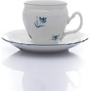 Thun 1794 Bernadotte, šálek s podšálkem čajový, 240 ml, modré růžičky, Thun