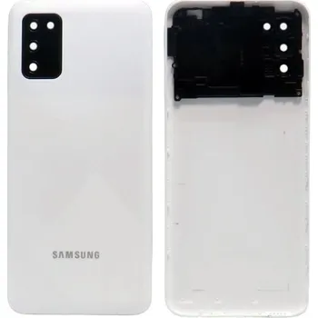Telefonní příslušenství Samsung Galaxy A02s (SM-A025G) - Kryt zadní + kryt fotoaparátu, barva bílá (White)
