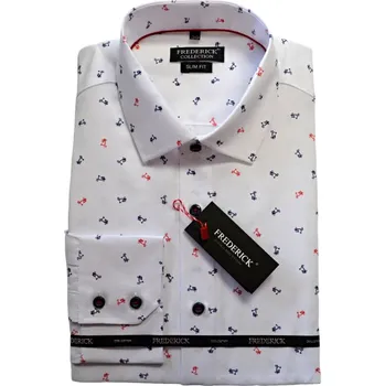 Pánská košile Pánská košile s dlouhým rukávem - střih SLIM - vzor F637 - 40