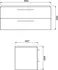 Koupelnový nábytek Cersanit Set B307 Lara Mille Slim S801-332-DSM