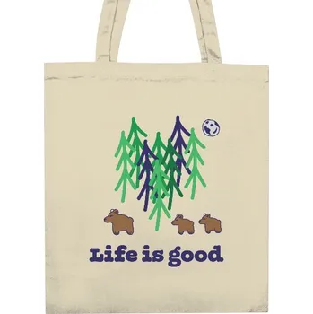 Nákupní taška unisex s potiskem bears in a forest