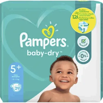 jednorázová plena Pampers Baby Dry 5+ 12-17kg 29 ks