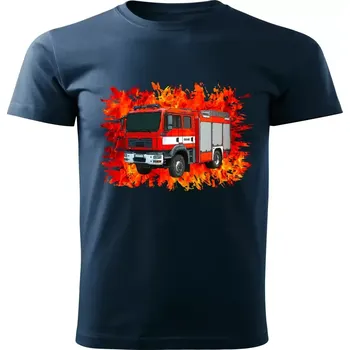 tričko pro hasiče MAN CAS 15 navy modré (dětské hasičské tričko )