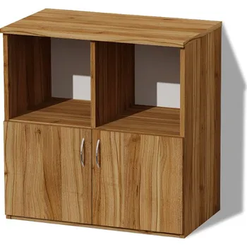 Šatní skříň Nabytekmorava Policová skříň s dvířky Alfa 164 barva lamina: ořech lyon