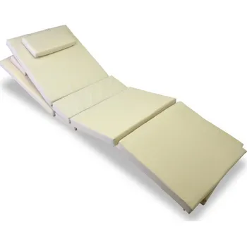 Podsedák DIVERO Sada polstrování pro lehátko Garth, krémová, 2 ks