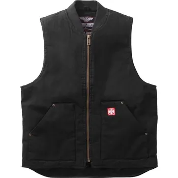 Pánská vesta West Coast Choppers Vesta Heavy Duty Canvas Workvest černá XXL