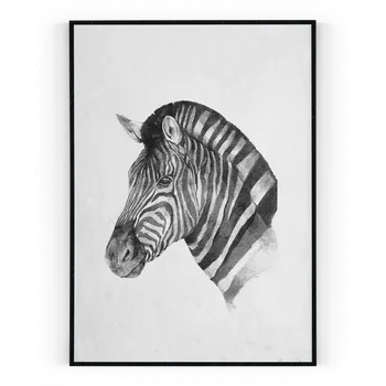 Plakát Plakát / Obraz Zebra A4 - 21 x 29,7 cm Pololesklý saténový papír