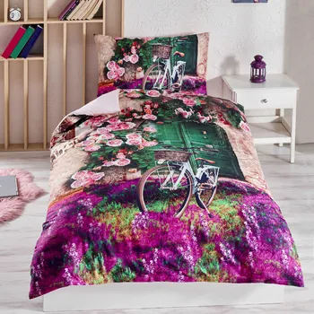 3D povlečení bavlněné Violet EMI: Standardní set jednolůžko obsahuje 1x 200x140 + 1x 90x70