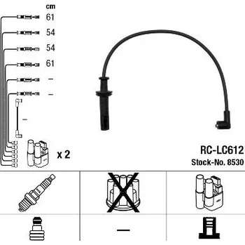 Zapalovací kabel Sada kabelů pro zapalování NGK 8530