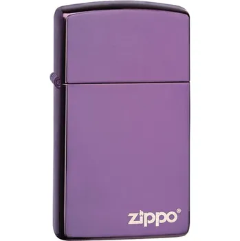 26002 Slim® High Polish Purple Zippo Logo