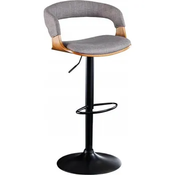 Barová židle Barová židle MANHATTAN šedá strukturovaná látka