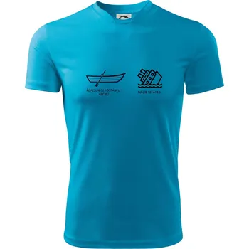 Chlapecké tričko Řemeslnici postavili archu, fušeři Titanic - Dětské triko sportovní (dresovina) - 122 cm/6 let ( Světlý tyrkys )