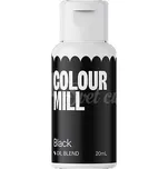 Jedlá potravinářská barva černá - Mill Oil Blend Black 20 ml - Colour Mill