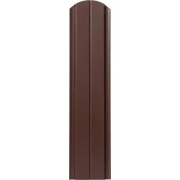 Plotovka Covernit Plechová plotovka Spazio oblá hnědá 100 x 11,5 x 0,9 cm