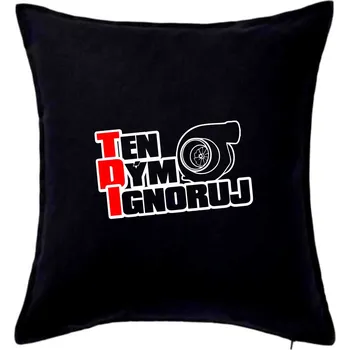 Polštář Ten dým ignoruj - Polštář 50x50 - 50x50 - Pouze potah ( Černá )