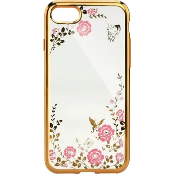 Pouzdro na mobilní telefon Pouzdro Diamonds TPU Huawei P9 Lite Květiny růžové