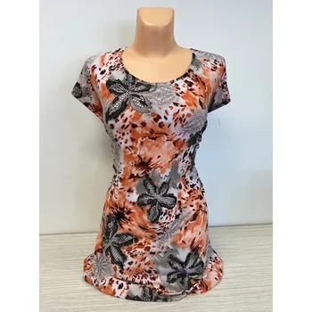 Oranžová halenka LILIE, Barva Oranžová, Velikost XXL52, Materiál 98% Polyester 2% Lycra