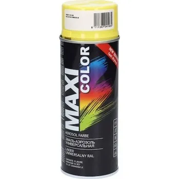 Lak na dřevo MOTIP MAXICOLOR LAK. RAL1018 POLYS.400ML, MX1018