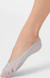 Černé ponožky do balerínek se vzorem Veneziana Pizzo Roselina Velikost: ONE SIZE, Barva: Šedá
