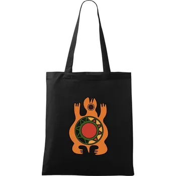 Nákupní taška Mayové - zvířata želva - Taška bavlněná - 42 x 38 cm ( Černá )