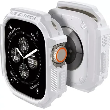 Příslušenství k chytrým hodinkám Spigen Rugged Armor Apple Watch Ultra 1/2/3 49mm - White
