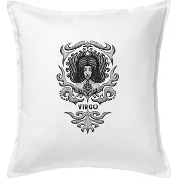 Polštář Virgo - vintage - Polštář 50x50 - 50x50 - Pouze potah ( Bílá )