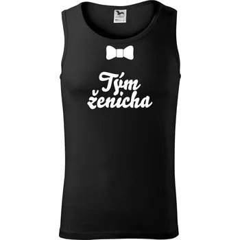 Pánské termoprádlo Rozlučka motýlek - tým ženicha - Tílko pánské Core - M ( Černá )