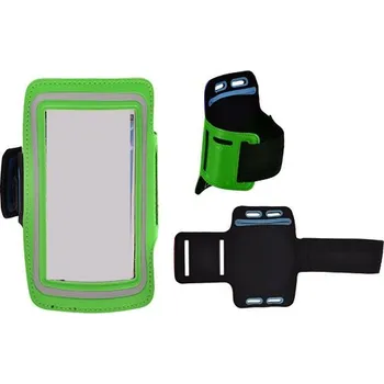 Pouzdro na mobilní telefon Pouzdro na ruku TopQ velikost iPhone 5 / Samsung S4 Mini zelené (sportovní obal na ruku iP