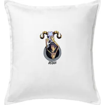 Polštář Znamení komiks beran - Polštář 50x50 - 50x50 - Pouze potah ( Bílá )