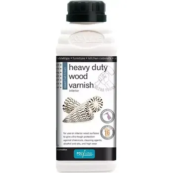 Lak na dřevo Heavy Duty Wood Varnish - odolný lak na interiérové dřevo 500 ml Zcela matný